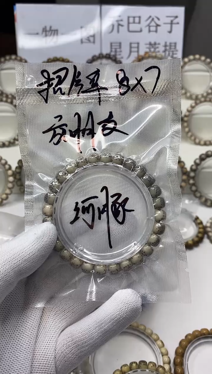 手串星月菩提103  河豚 8*7