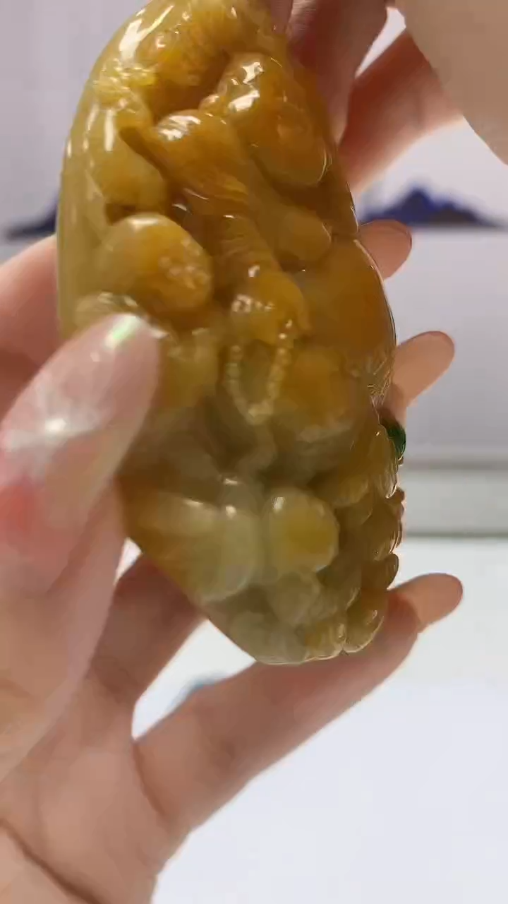 【闪购商品】定制翡翠未镶嵌0405DD-毛货挂件