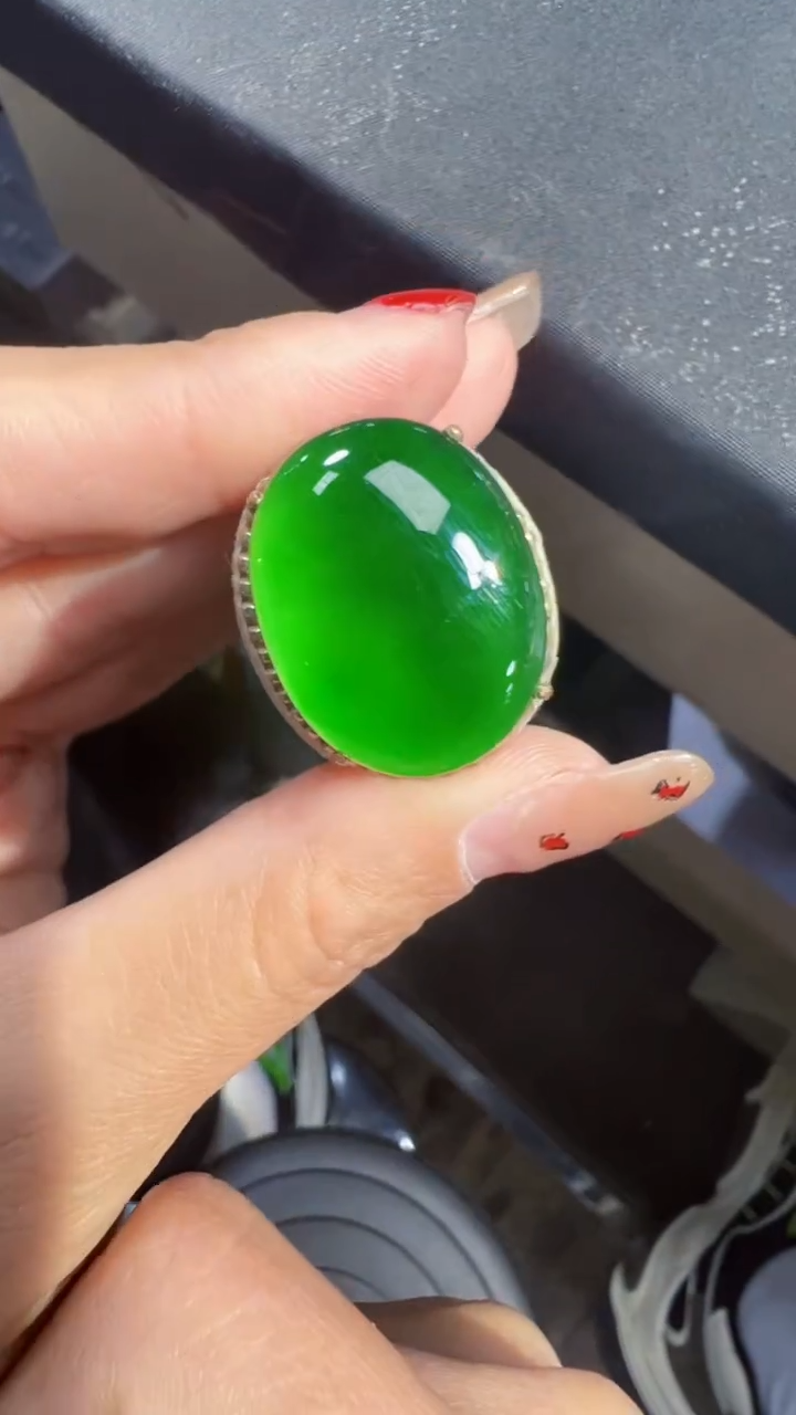 【闪购商品】定制翡翠未镶嵌蛋面商品多样性发货1