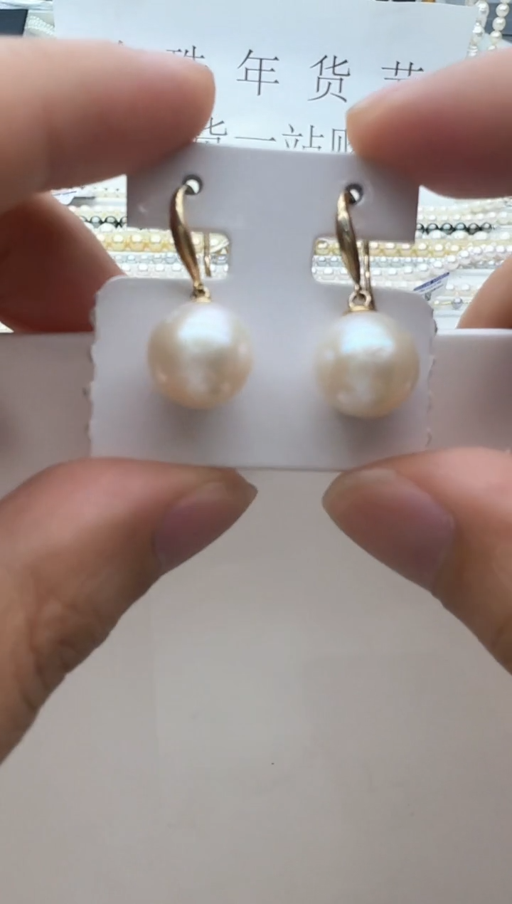 【闪购商品】淡水珍珠耳饰银S925镶嵌清货