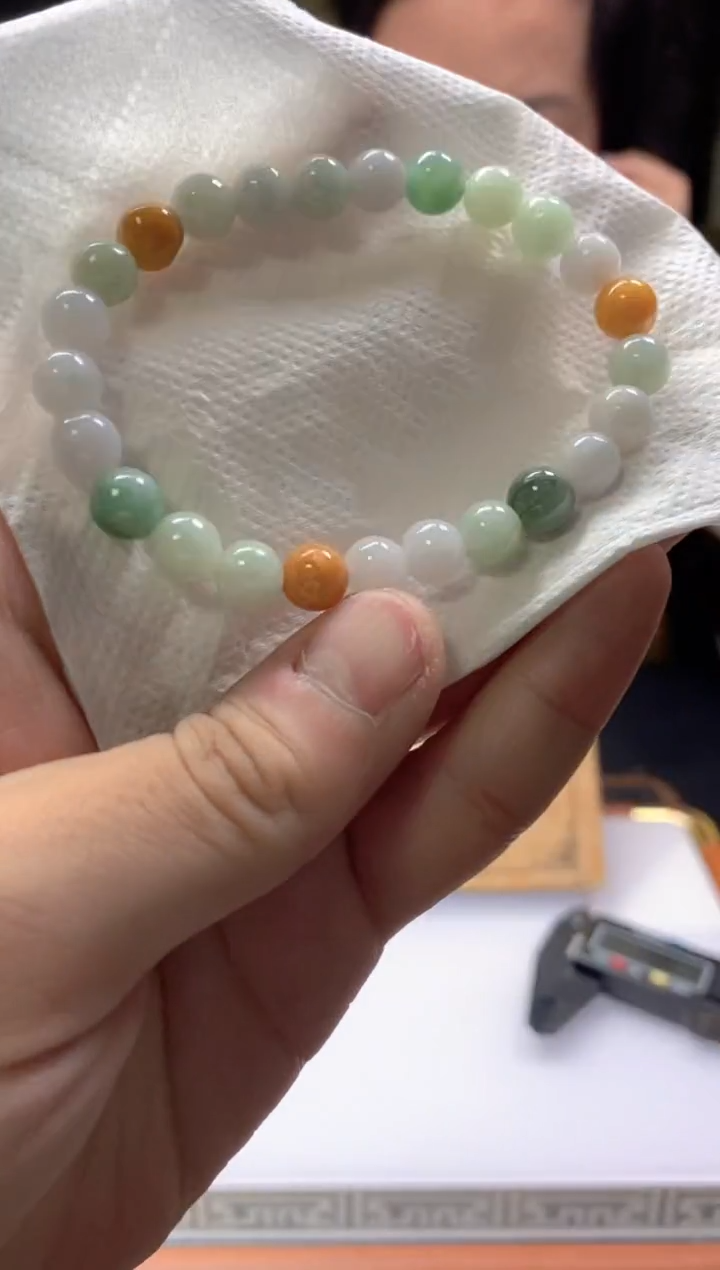 未镶嵌手链翡翠天然缅甸珠串拍一发一