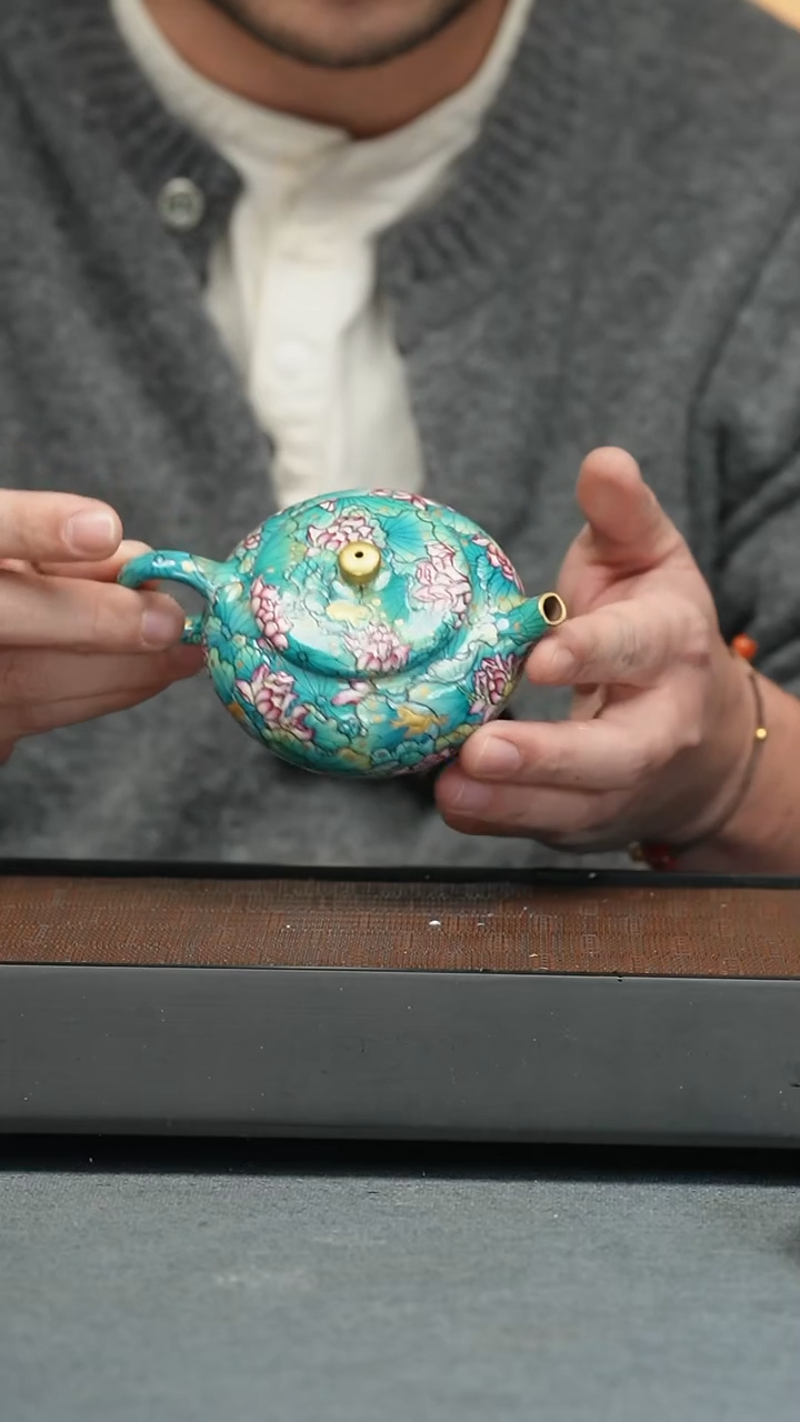 【闪购商品】紫砂茶壶五堂 荷塘月色二代