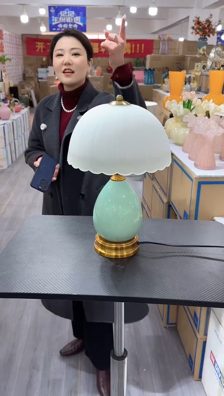 【闪购商品】琉璃椿野花瓶花器早E-8