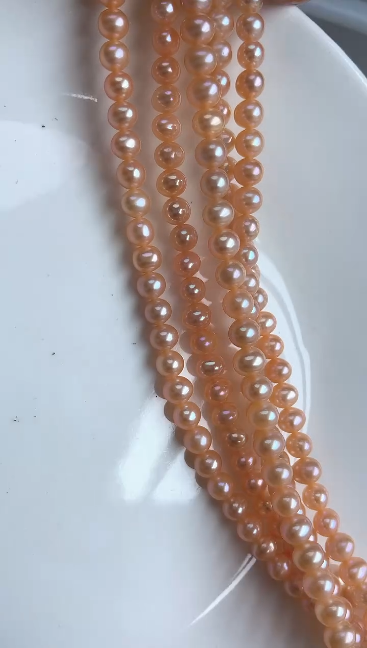 项链未镶嵌淡水珍珠280  无5-6mm爱马橙（多样性发一）