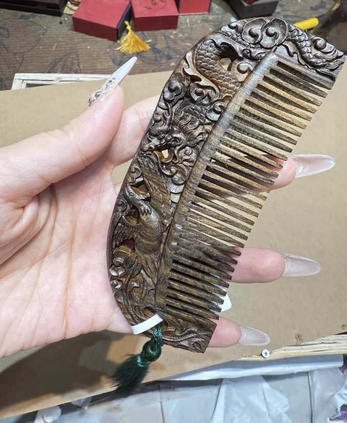 木质发梳手把件无礼盒S1279-1