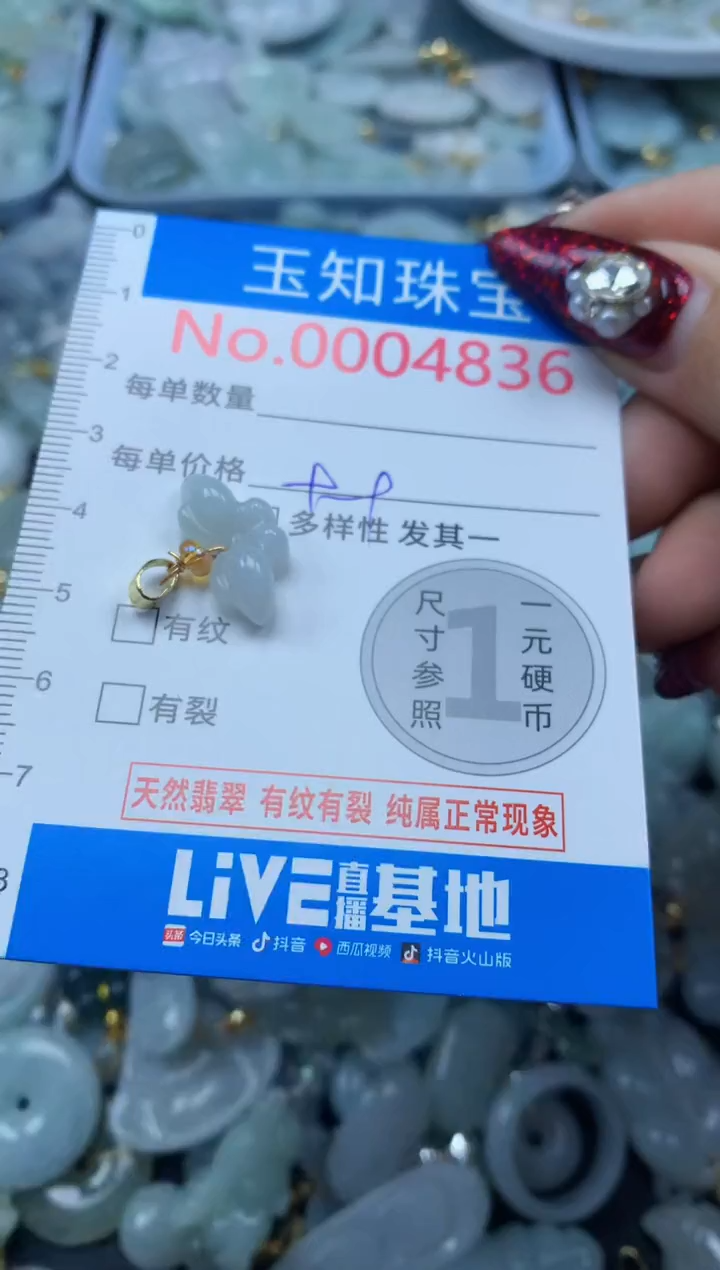 吊坠(不含链)未镶嵌翡翠4836