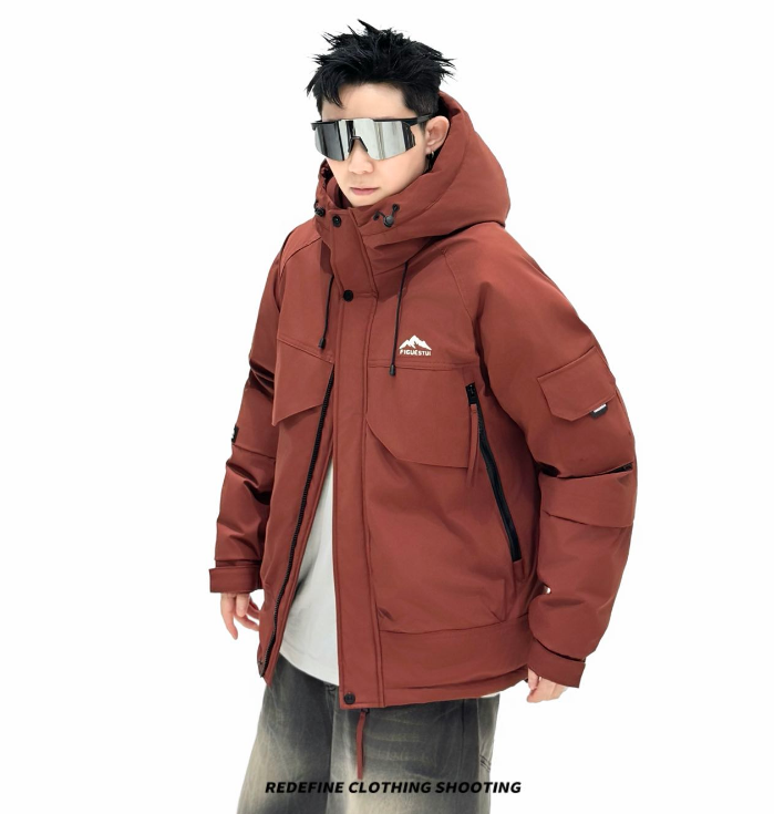 888-8【户外定制款滑雪服】400克冬季情侣保暖防寒外套C-1