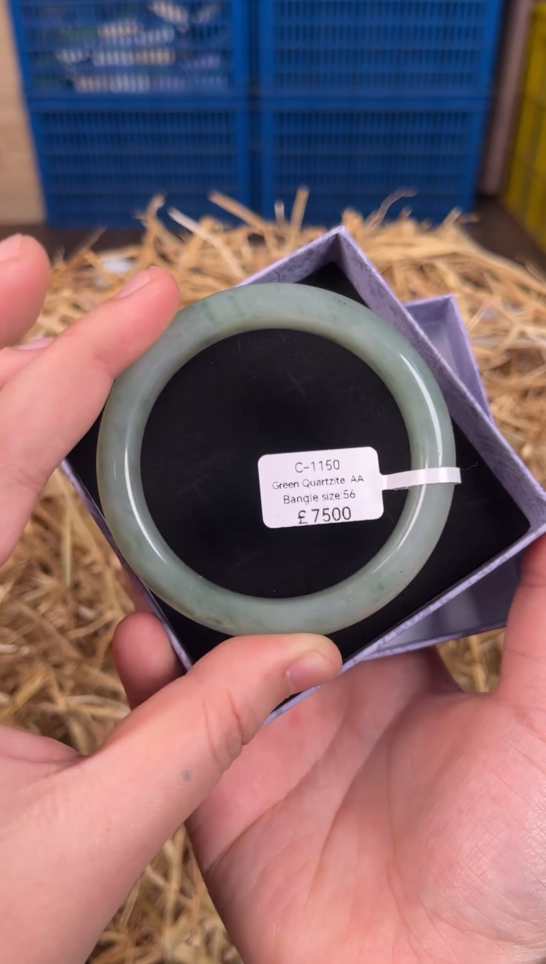 未镶嵌手镯石英质玉C1150