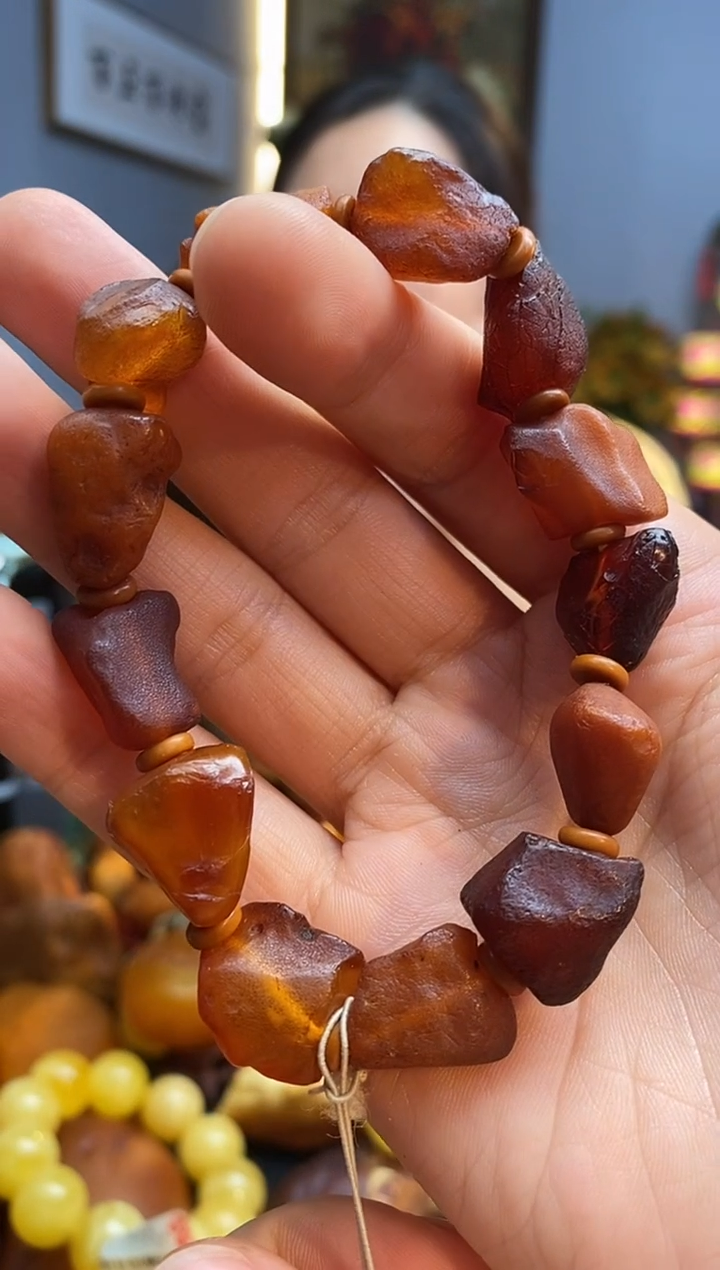 未镶嵌琥珀手串手串