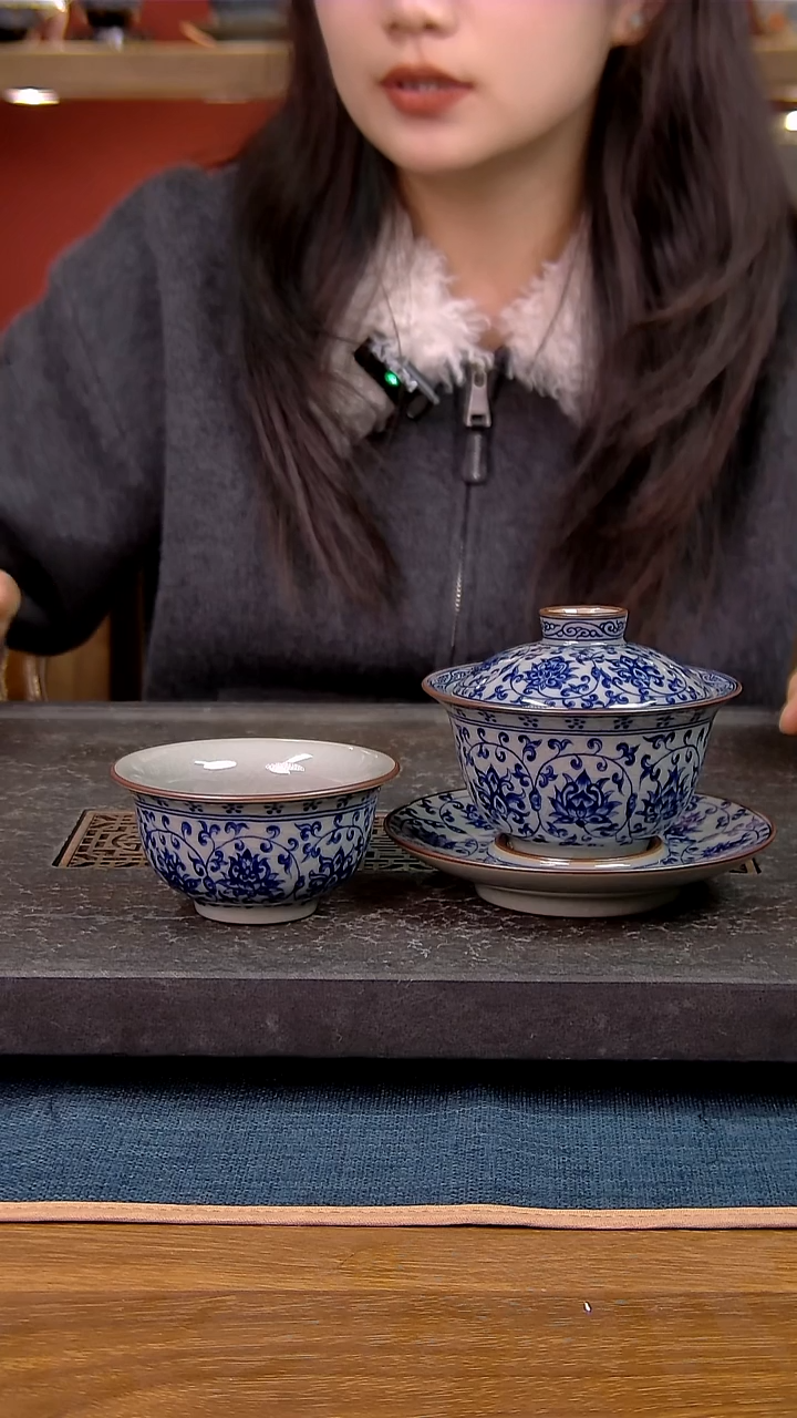 简装家用款2件套 老陶泥开片纹陶瓷茶具