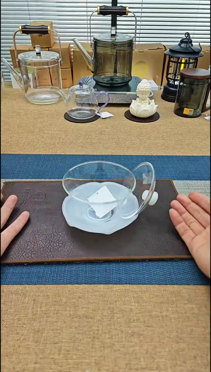 【闪购商品】禾器荷叶盖碗白玉色