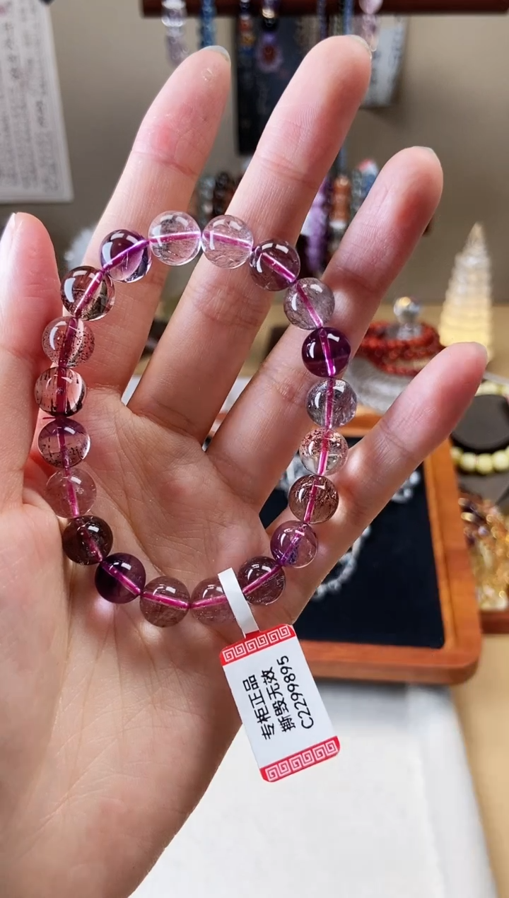 【闪购商品】水晶手链未镶嵌10mm超七