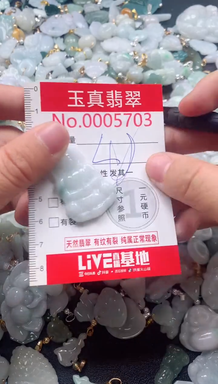 吊坠(不含链)未镶嵌翡翠5703
