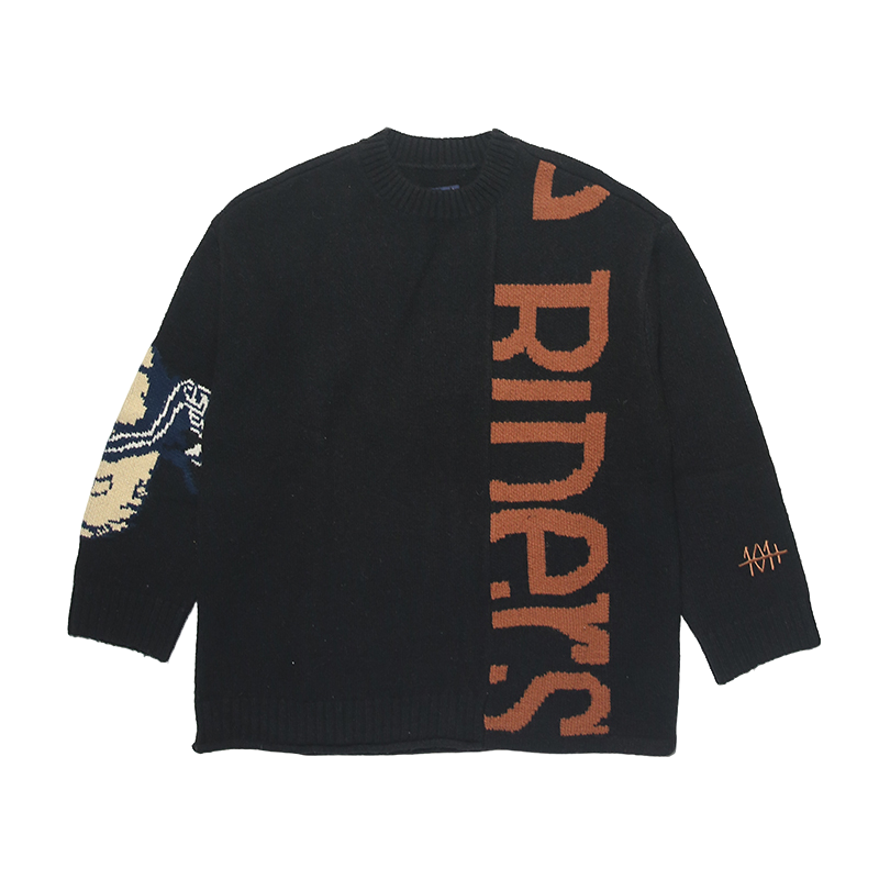 Lee商场999男春秋针织衫羊毛黑色毛衣打底LMT0044096MT00F-K11000