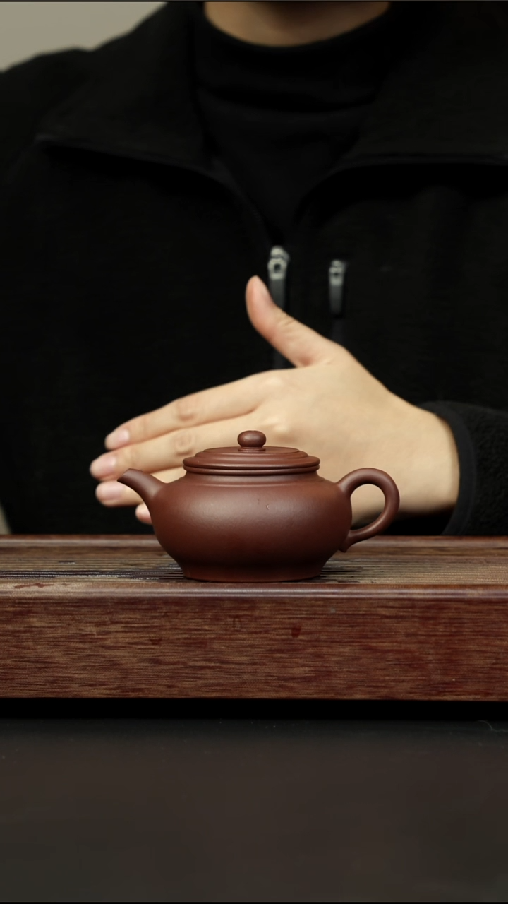 茶壶紫砂老紫泥 彬风180cc左右