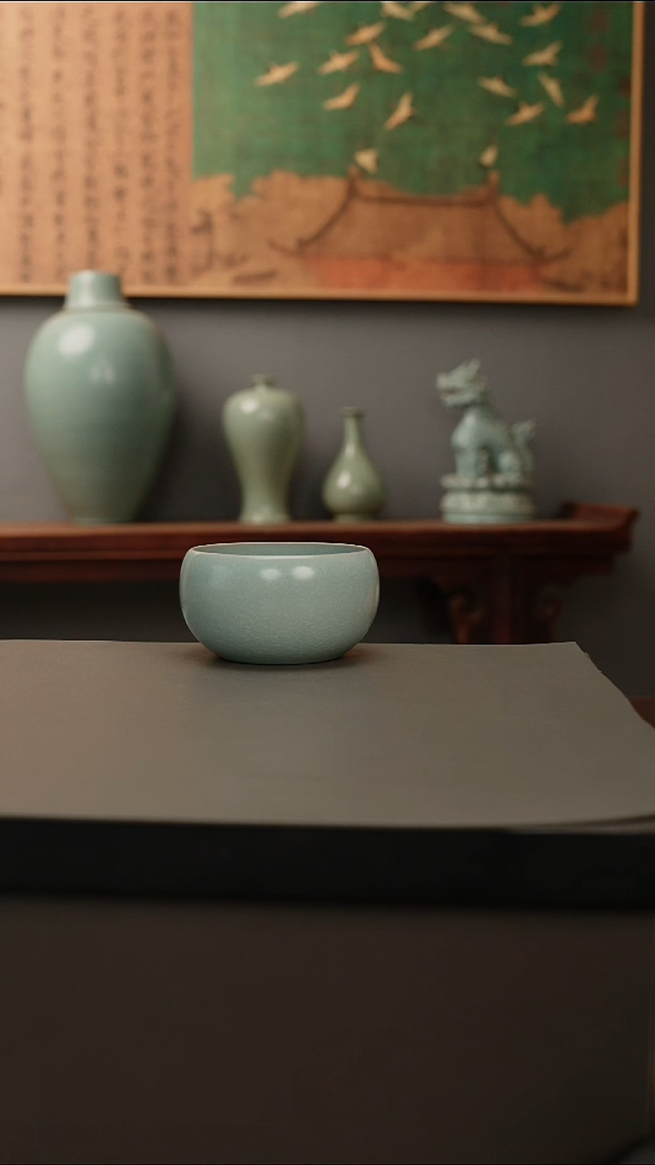 杯仿古釉原矿  禅定