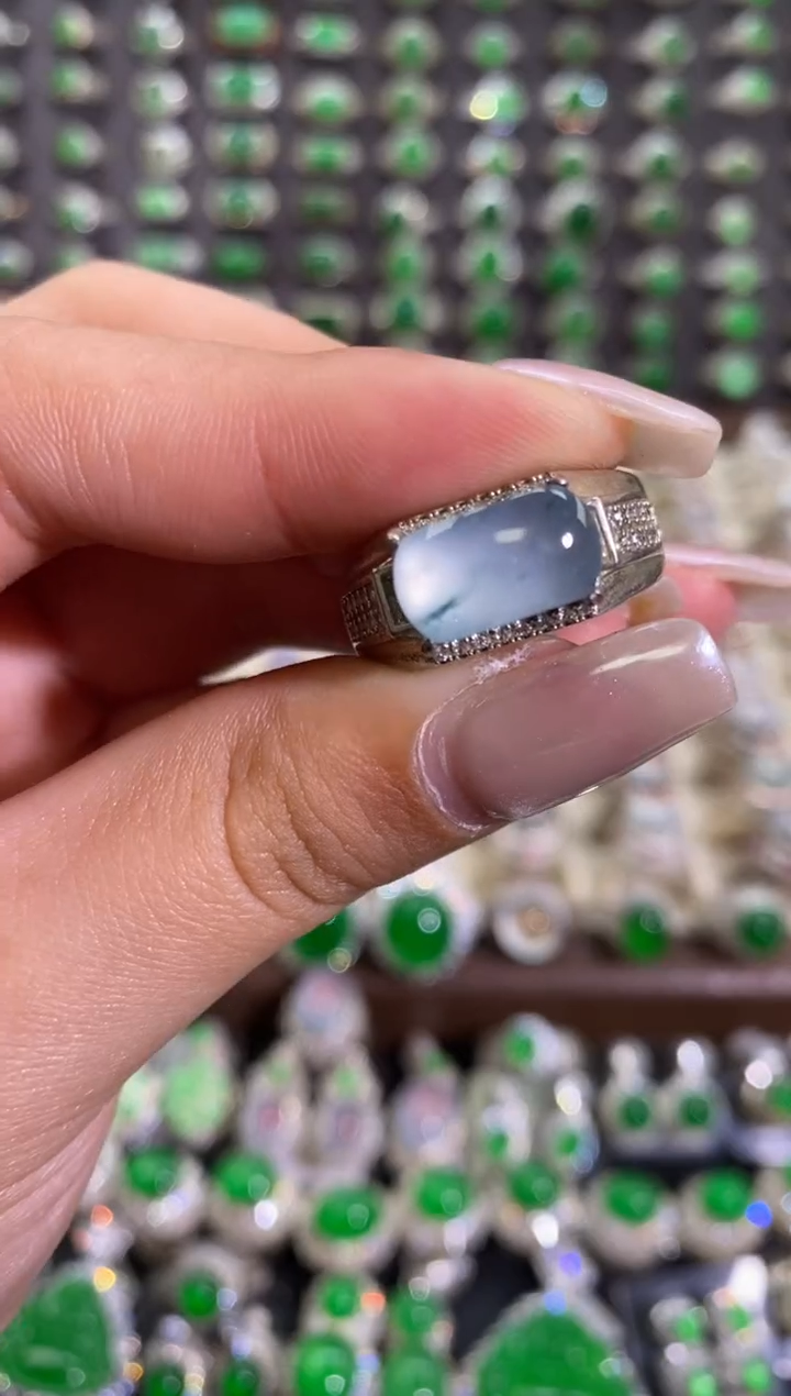 未镶嵌戒指翡翠天然缅甸A货翡翠未镶嵌 粉丝福利