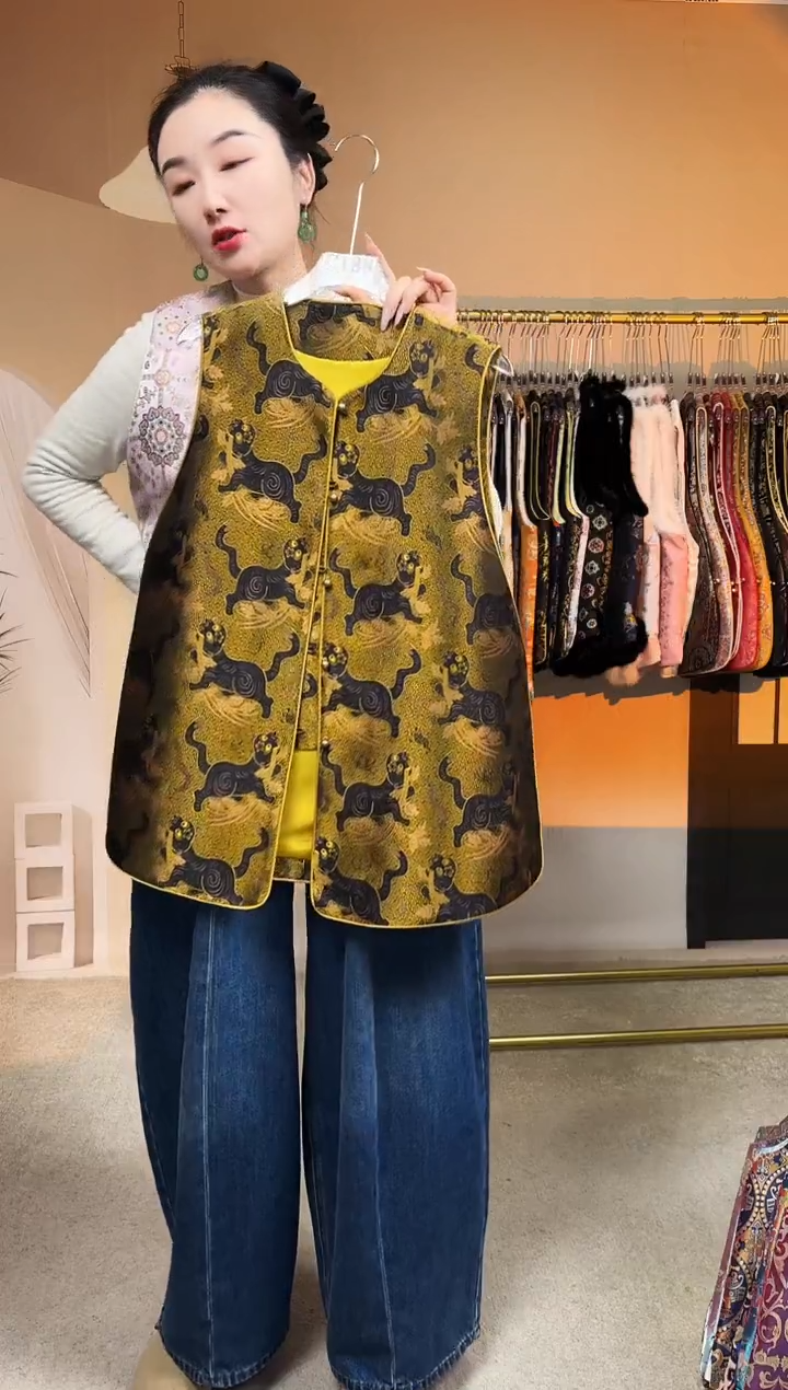 丝绸桑蚕丝70马甲