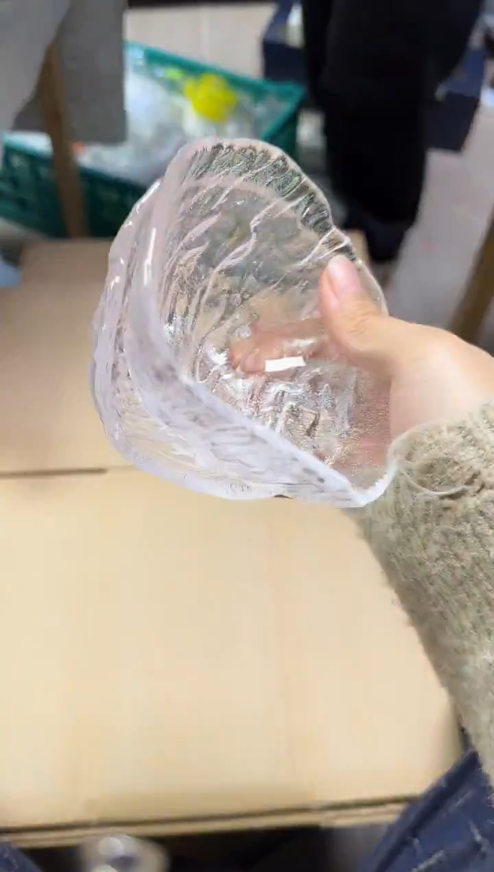 手工艺品玻璃黄*越730两个