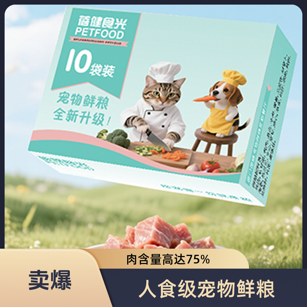 【现做牛肉狗饭】狗鲜食鲜粮品牌狗粮低脂高蛋白全价无添加新鲜现做