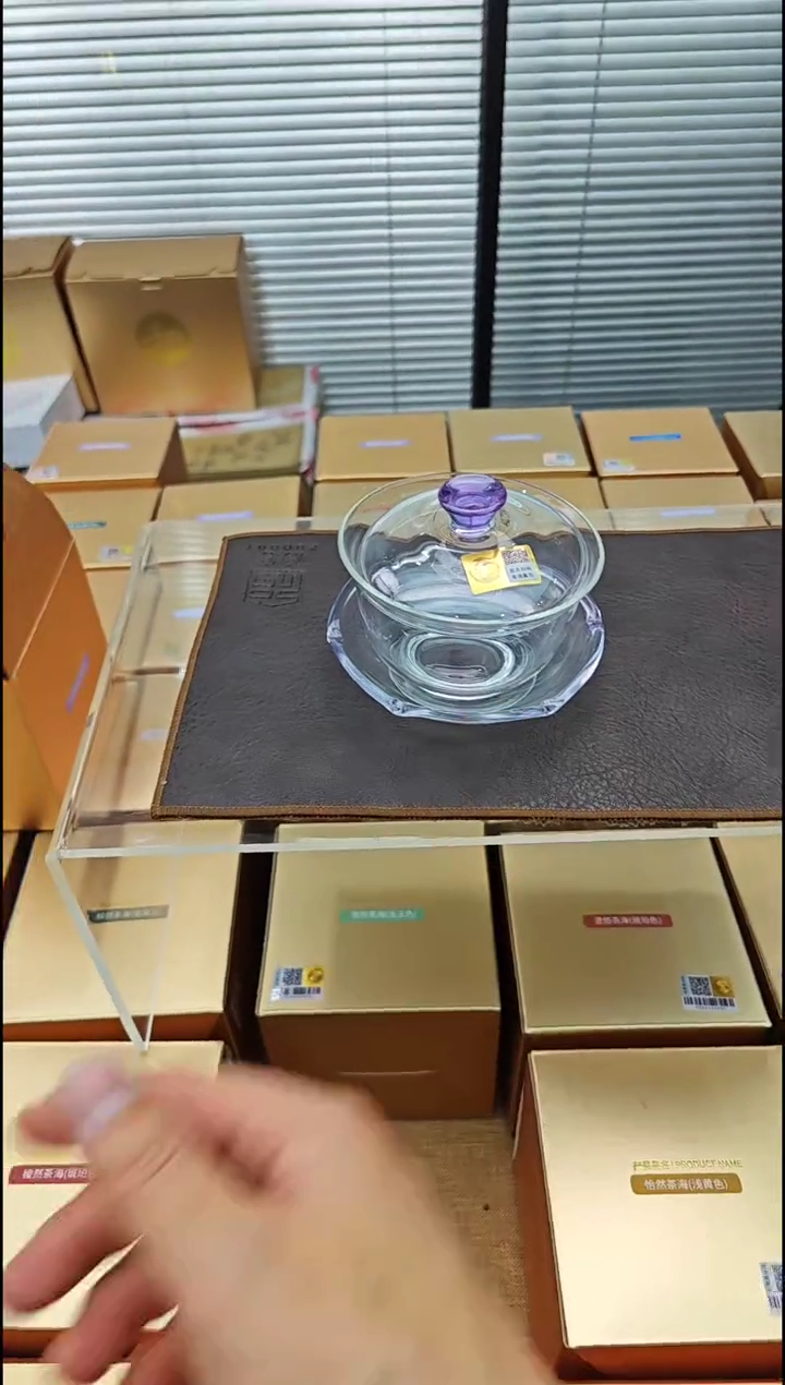 【闪购商品】禾器沁莲盖碗浅紫色