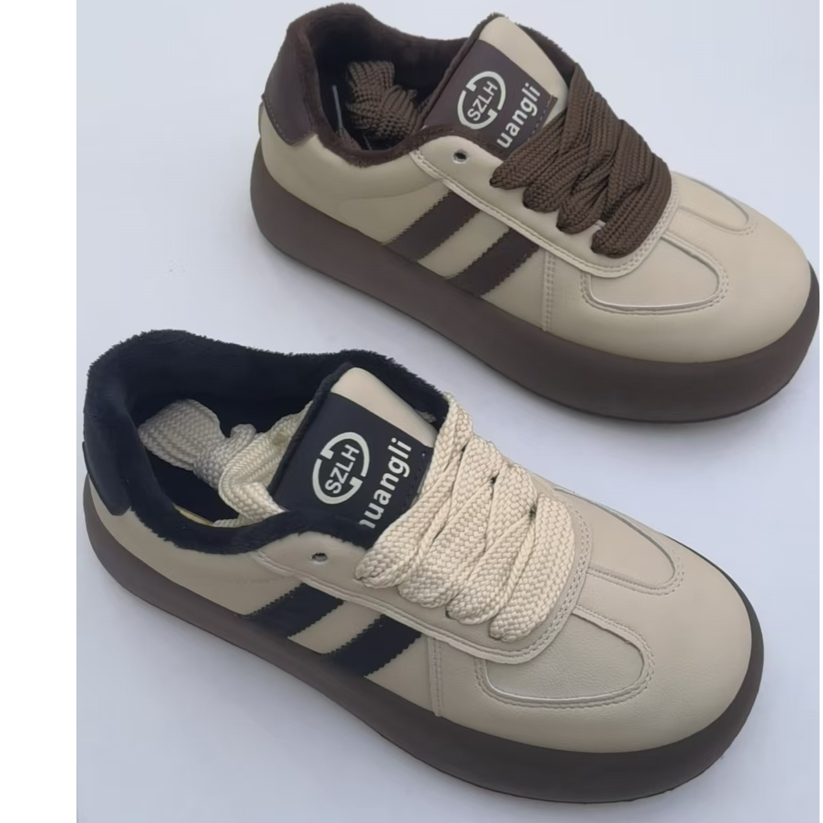 A256  运动鞋厚底休闲板鞋女2025秋冬季新款爆款加绒女鞋女鞋子