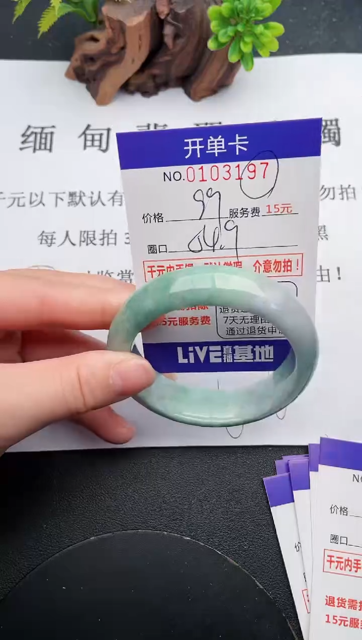 翡翠未镶嵌手镯·97