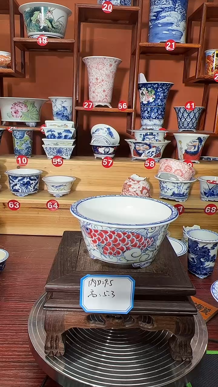 【闪购商品】景德镇墨奈手绘内口9.5高5.3左右