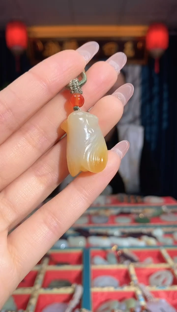 和田玉未镶嵌挂件蝉