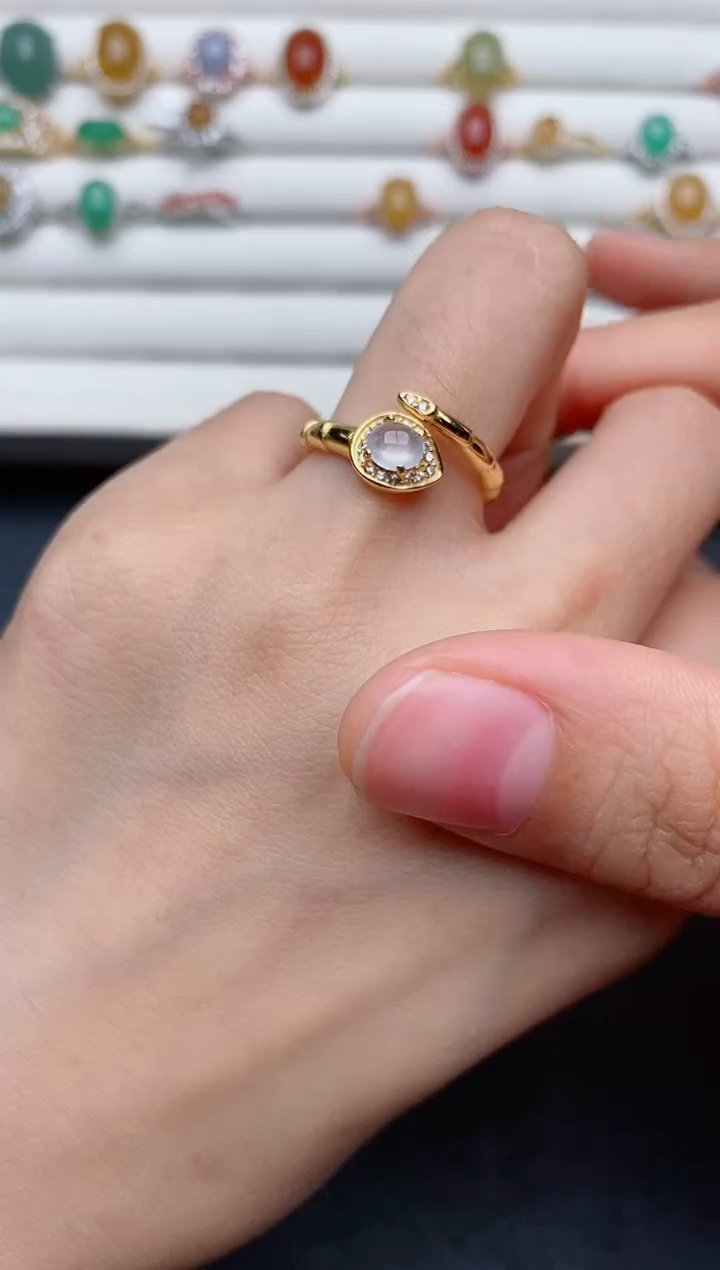 【闪购商品】翡翠戒指银S925镶嵌............