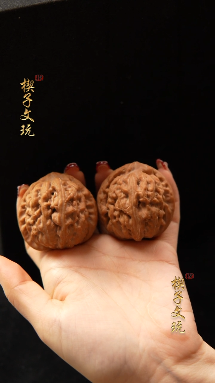 把件文玩核桃红锦鲤41.5 43 40.5
