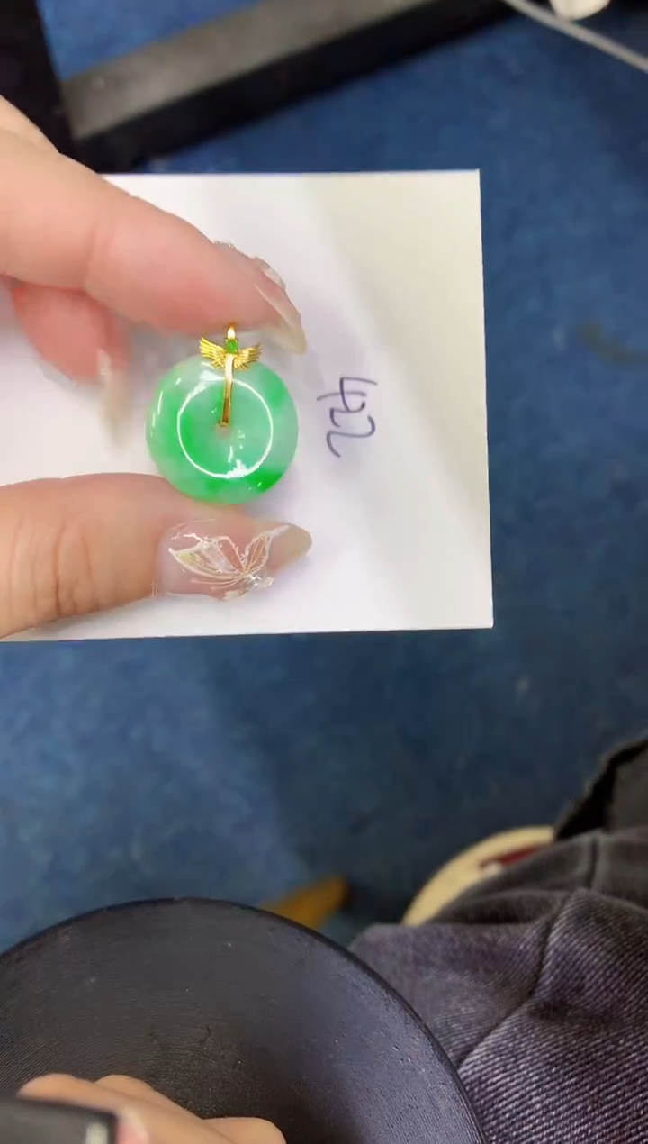 【闪购商品】翡翠颈饰18K金镶嵌000000000000