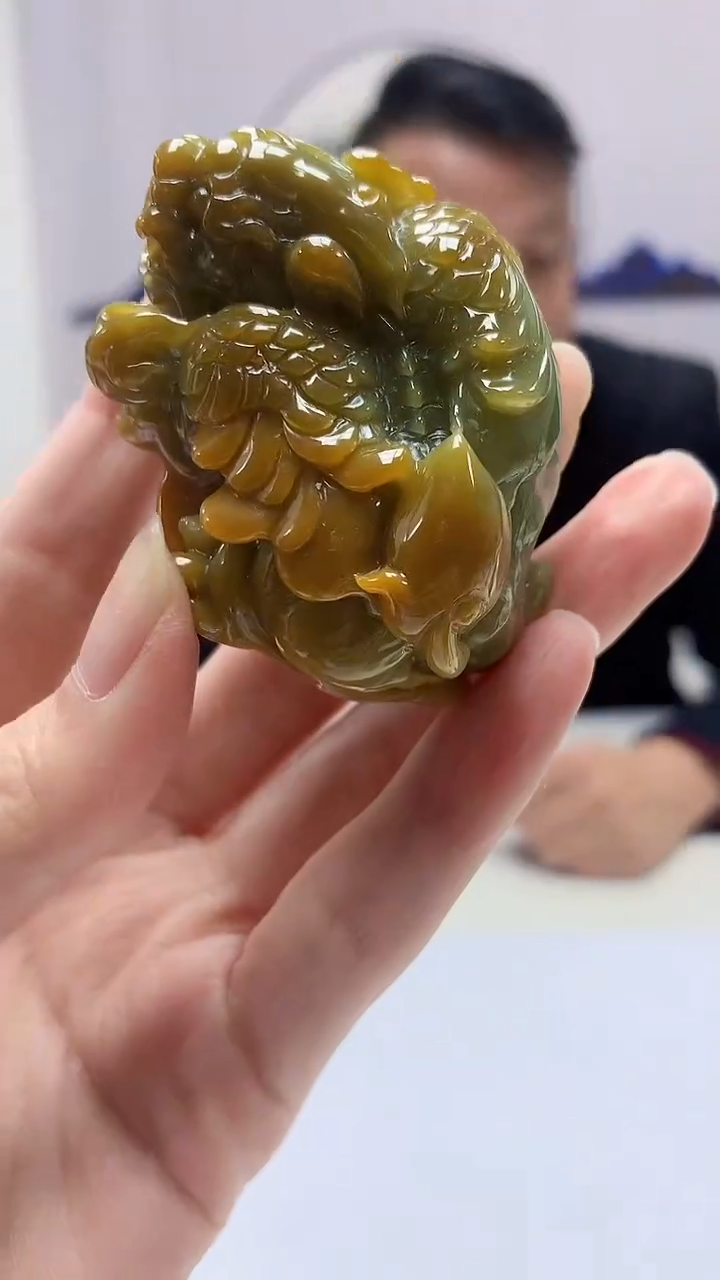 【闪购商品】定制翡翠未镶嵌4969zm-毛货挂件189