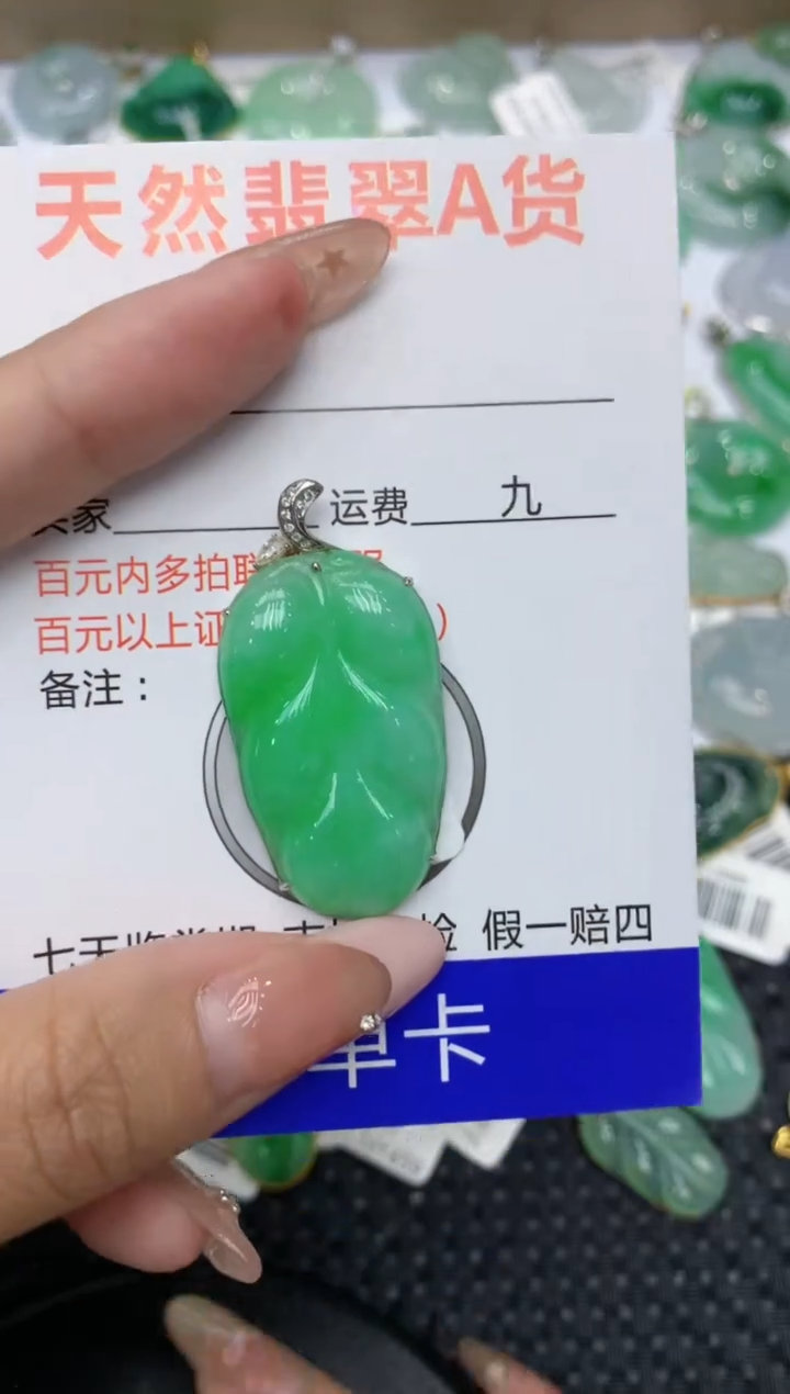 【闪购商品】翡翠颈饰18K金镶嵌111111111