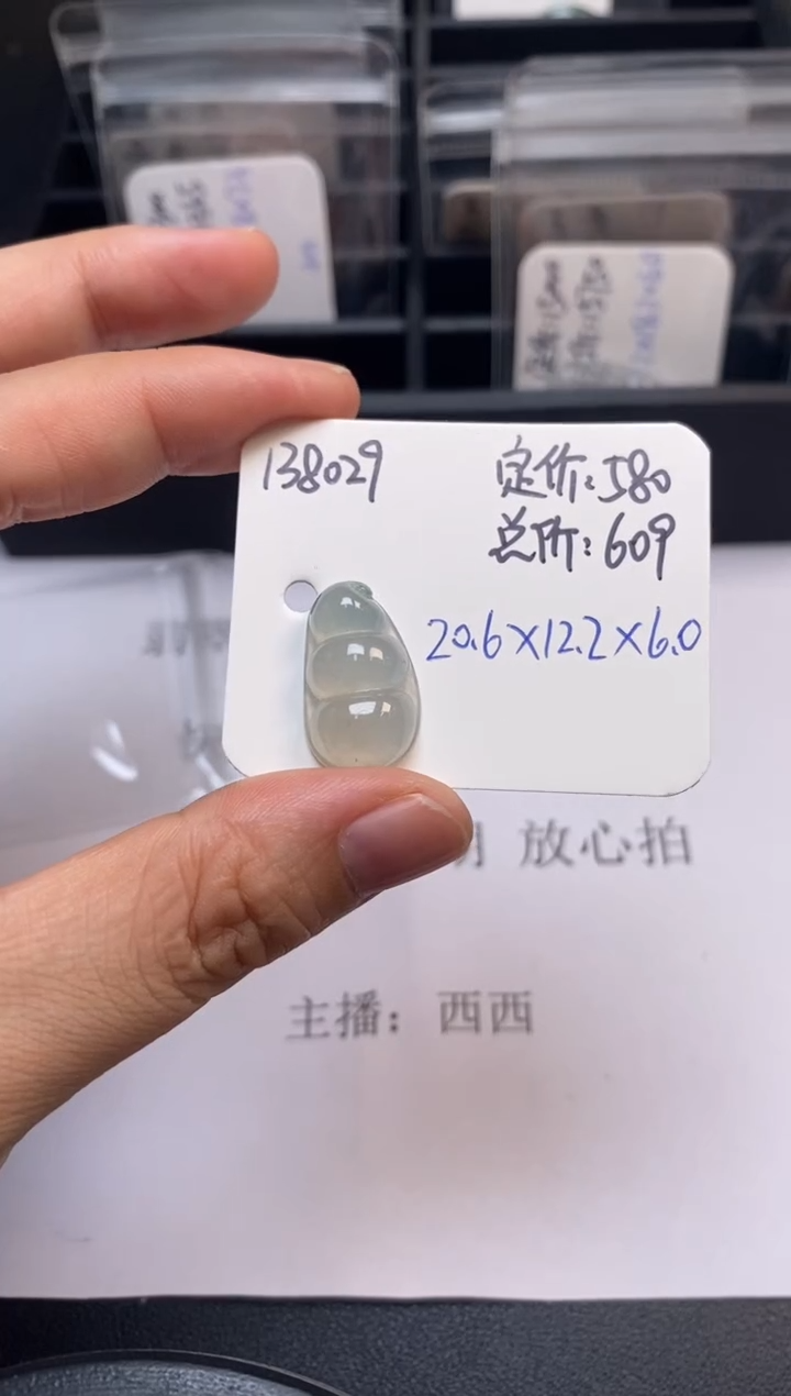 吊坠(不含链)未镶嵌翡翠138029