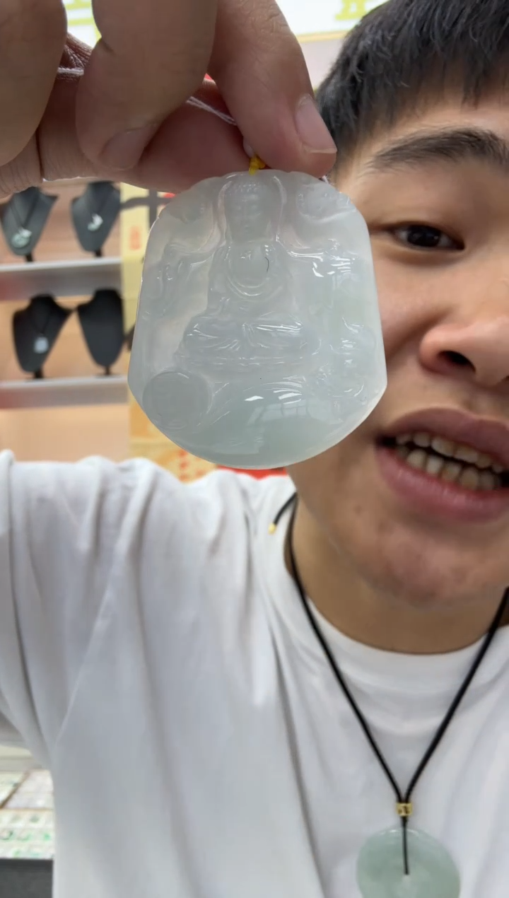 【闪购商品】翡翠颈饰未镶嵌天然翡翠A货孤品一件