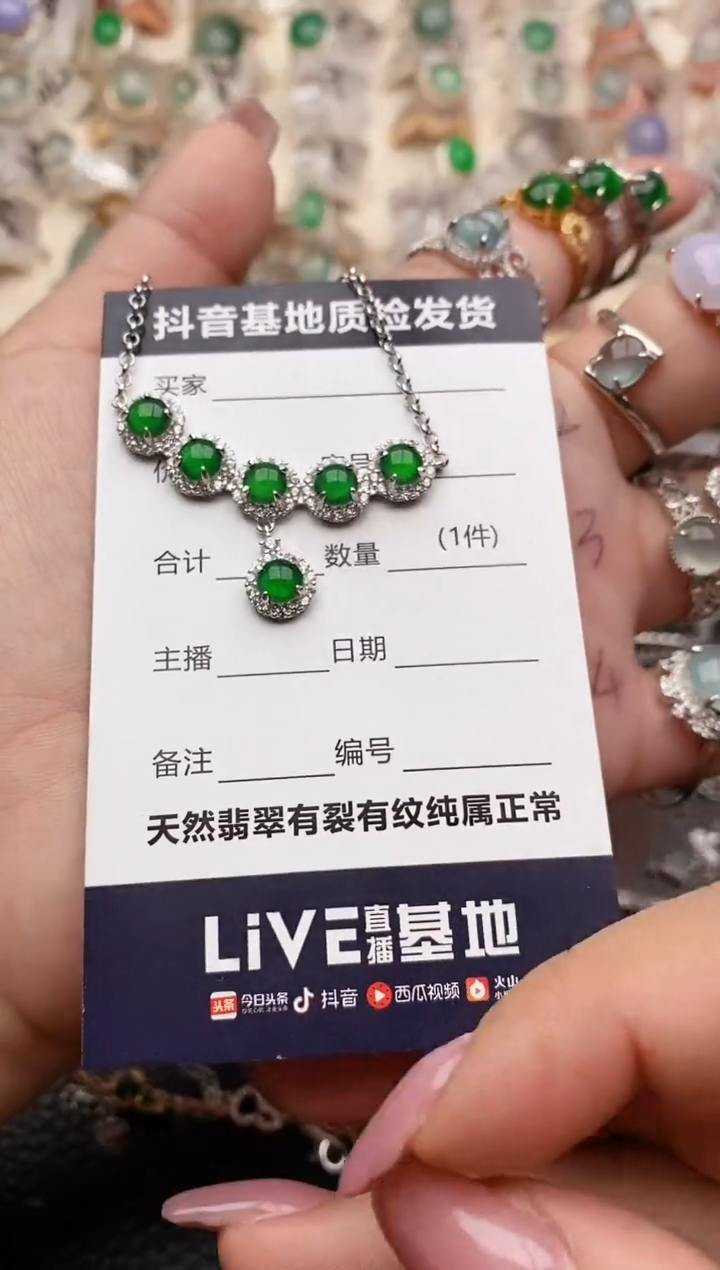 【闪购商品】翡翠项链银S925镶嵌..........