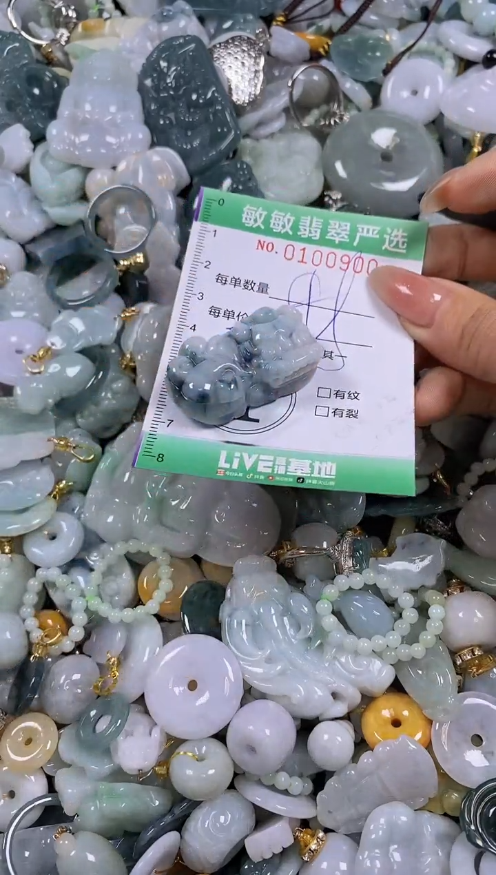 【闪购商品】翡翠颈饰未镶嵌闪购0100900多样性发其一