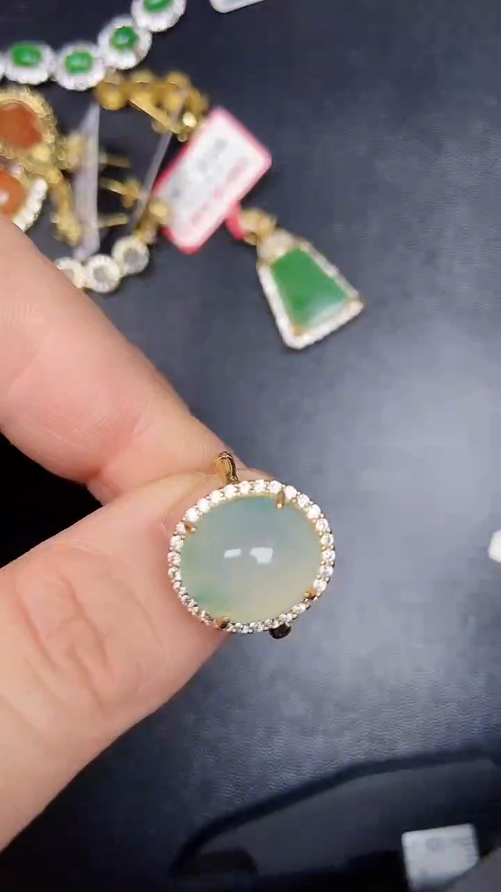 银S925镶嵌戒指翡翠2640