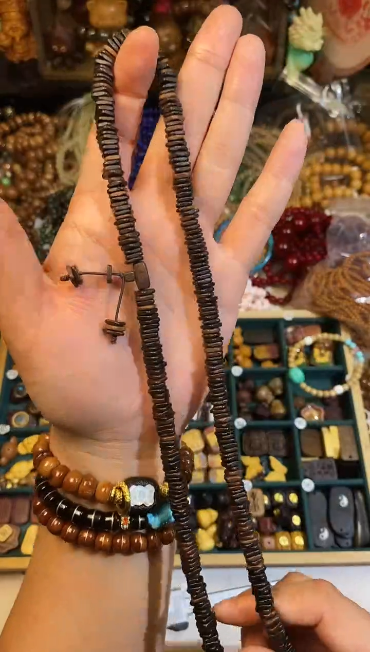 非洲檀香手串/手链达拉干隔片多圈
