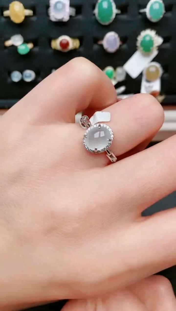 【闪购商品】翡翠戒指银S925镶嵌.....