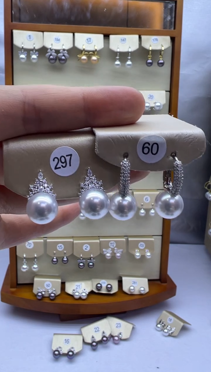 未镶嵌耳饰淡水珍珠297+60