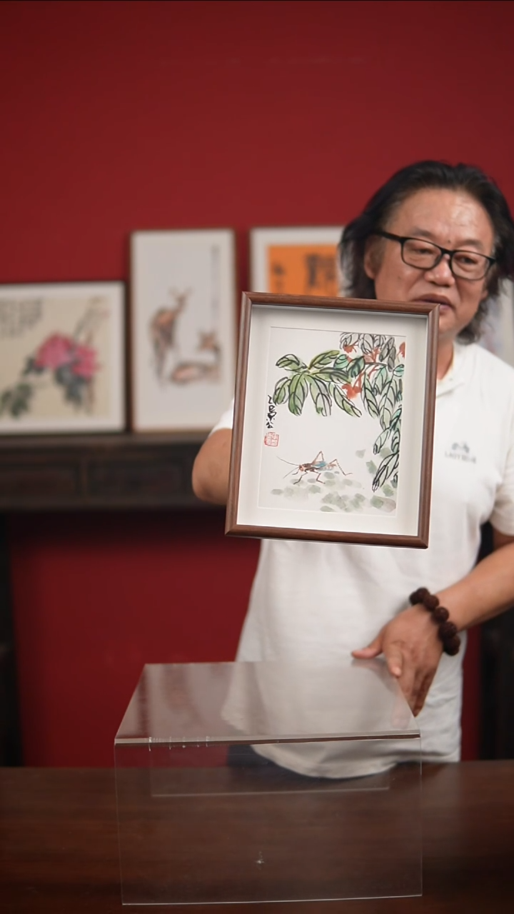 国画手写手绘-10寸摆台