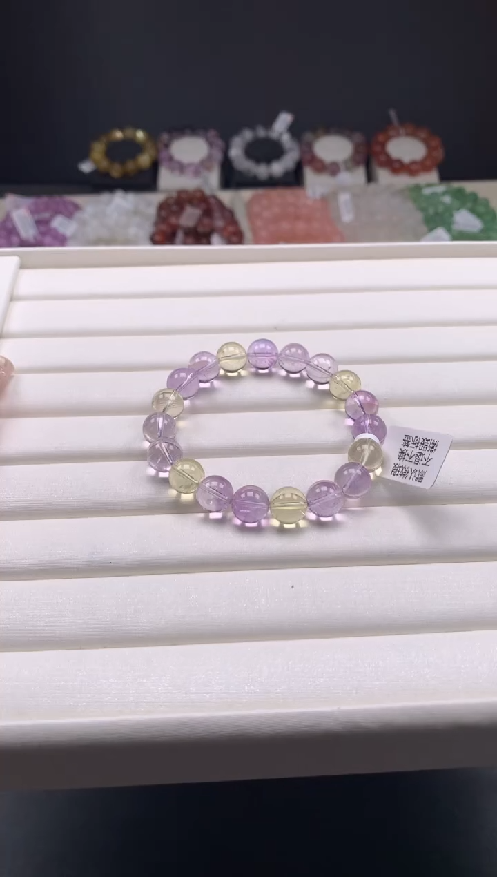 【闪购商品】水晶手链未镶嵌多样性发其一 10mm A71