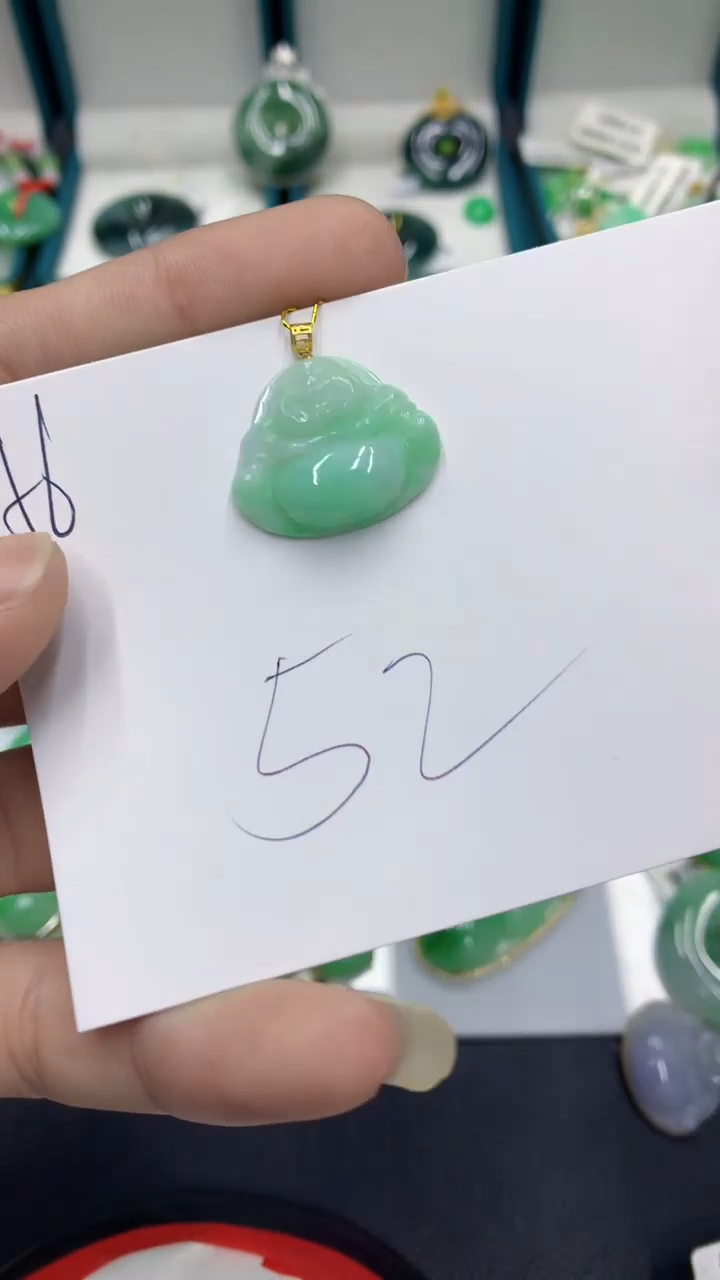 【闪购商品】翡翠颈饰18K金镶嵌翡翠