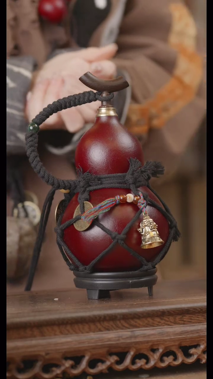 【闪购商品】215号精品天然大漆工艺防渗内胆酒葫芦~