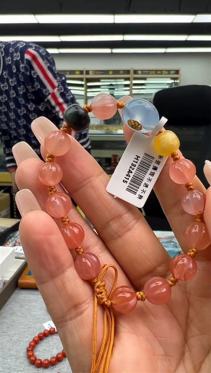 【闪购商品】南红玛瑙手链未镶嵌26秒拍号