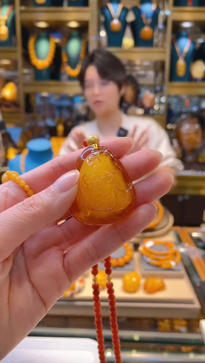 【闪购商品】琥珀颈饰未镶嵌21@@SJ50112001