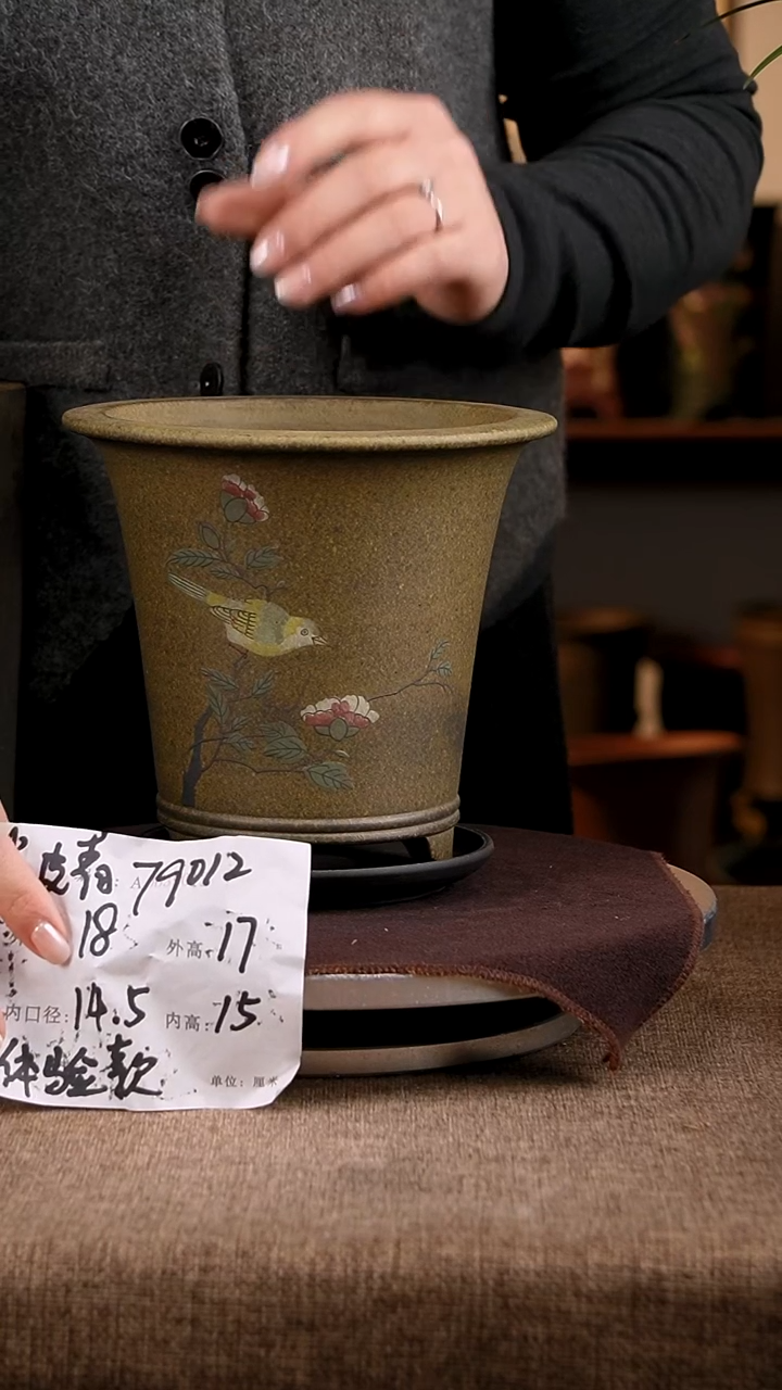 紫砂花盆花卉工艺79012+z