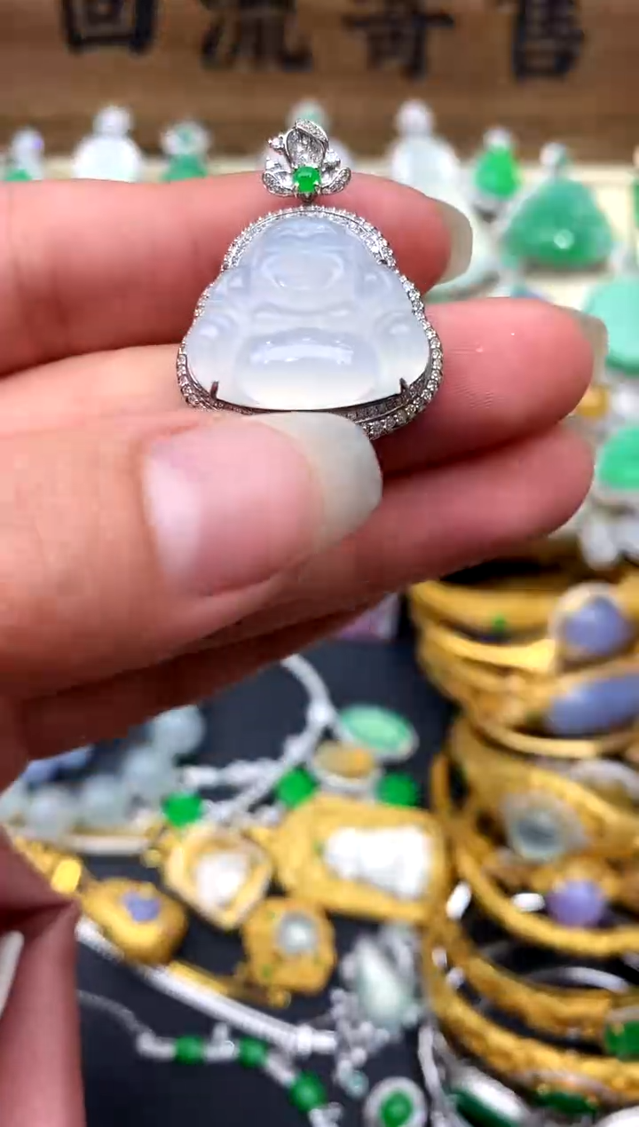 【闪购商品】翡翠颈饰18K金镶嵌184-中国好珍宝